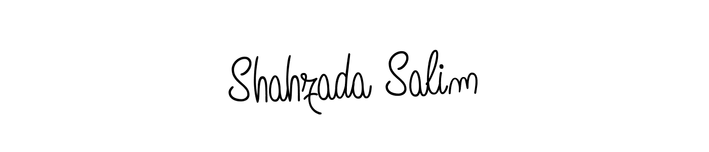 Shahzada Salim stylish signature style. Best Handwritten Sign (Angelique-Rose-font-FFP) for my name. Handwritten Signature Collection Ideas for my name Shahzada Salim. Shahzada Salim signature style 5 images and pictures png