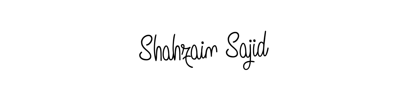 The best way (Angelique-Rose-font-FFP) to make a short signature is to pick only two or three words in your name. The name Shahzain Sajid include a total of six letters. For converting this name. Shahzain Sajid signature style 5 images and pictures png
