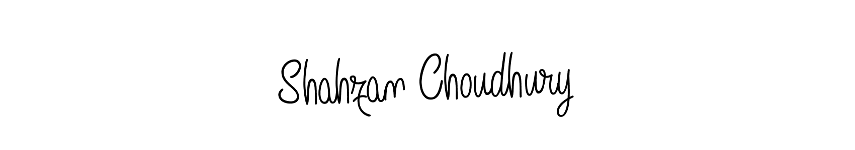 How to make Shahzan Choudhury name signature. Use Angelique-Rose-font-FFP style for creating short signs online. This is the latest handwritten sign. Shahzan Choudhury signature style 5 images and pictures png