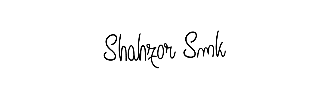Design your own signature with our free online signature maker. With this signature software, you can create a handwritten (Angelique-Rose-font-FFP) signature for name Shahzor Smk. Shahzor Smk signature style 5 images and pictures png