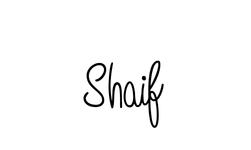 Make a beautiful signature design for name Shaif. With this signature (Angelique-Rose-font-FFP) style, you can create a handwritten signature for free. Shaif signature style 5 images and pictures png