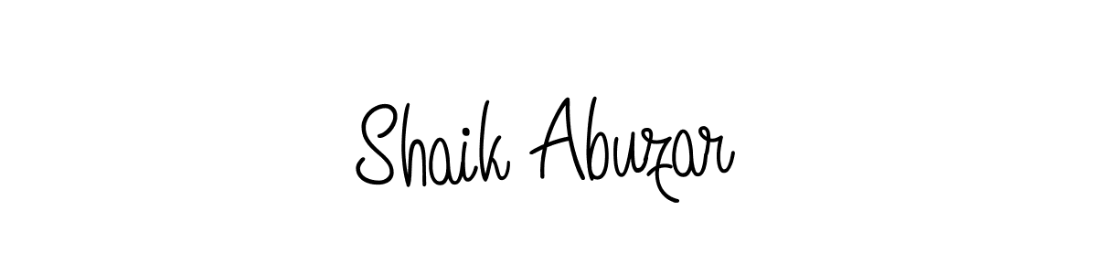 Shaik Abuzar stylish signature style. Best Handwritten Sign (Angelique-Rose-font-FFP) for my name. Handwritten Signature Collection Ideas for my name Shaik Abuzar. Shaik Abuzar signature style 5 images and pictures png