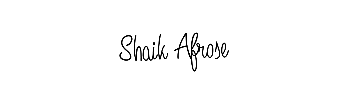 Make a short Shaik Afrose signature style. Manage your documents anywhere anytime using Angelique-Rose-font-FFP. Create and add eSignatures, submit forms, share and send files easily. Shaik Afrose signature style 5 images and pictures png
