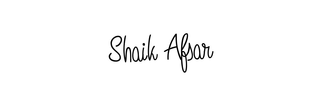 Make a beautiful signature design for name Shaik Afsar. With this signature (Angelique-Rose-font-FFP) style, you can create a handwritten signature for free. Shaik Afsar signature style 5 images and pictures png