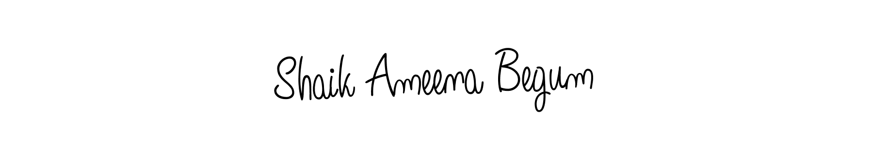 How to Draw Shaik Ameena Begum signature style? Angelique-Rose-font-FFP is a latest design signature styles for name Shaik Ameena Begum. Shaik Ameena Begum signature style 5 images and pictures png