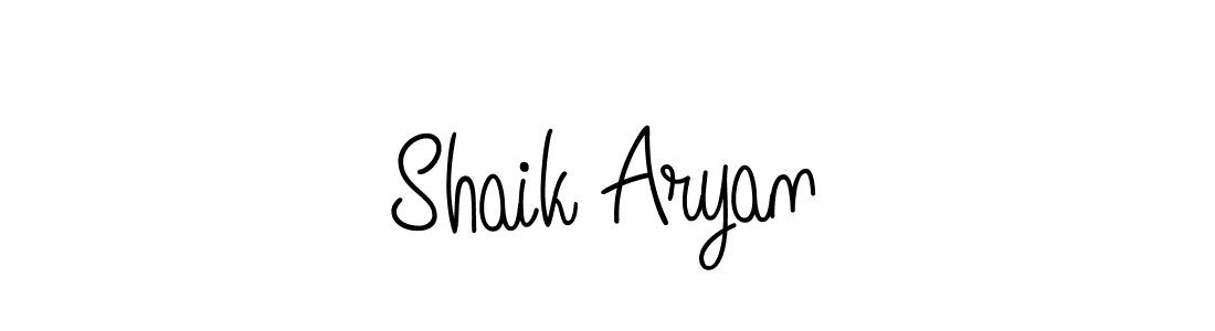 Create a beautiful signature design for name Shaik Aryan. With this signature (Angelique-Rose-font-FFP) fonts, you can make a handwritten signature for free. Shaik Aryan signature style 5 images and pictures png