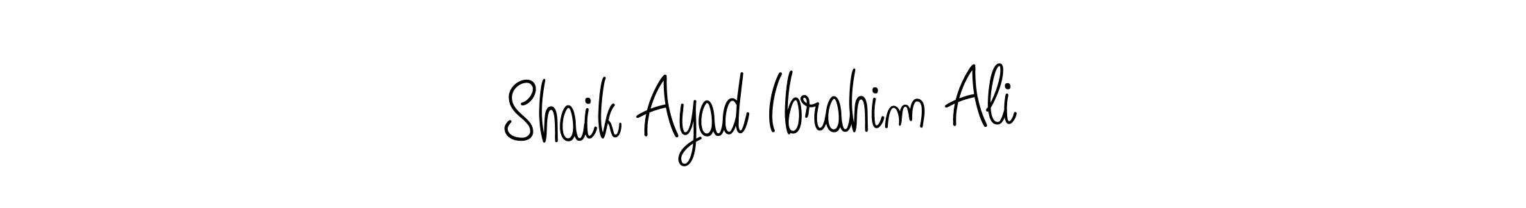 Angelique-Rose-font-FFP is a professional signature style that is perfect for those who want to add a touch of class to their signature. It is also a great choice for those who want to make their signature more unique. Get Shaik Ayad Ibrahim Ali name to fancy signature for free. Shaik Ayad Ibrahim Ali signature style 5 images and pictures png