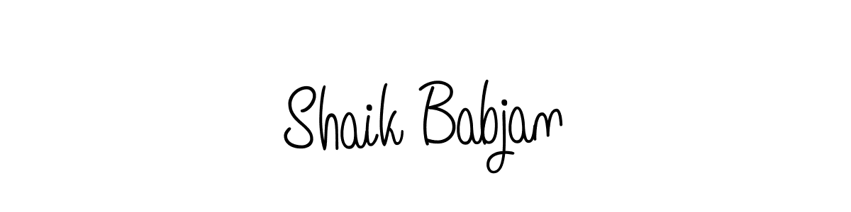 Also You can easily find your signature by using the search form. We will create Shaik Babjan name handwritten signature images for you free of cost using Angelique-Rose-font-FFP sign style. Shaik Babjan signature style 5 images and pictures png