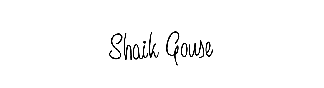 Shaik Gouse stylish signature style. Best Handwritten Sign (Angelique-Rose-font-FFP) for my name. Handwritten Signature Collection Ideas for my name Shaik Gouse. Shaik Gouse signature style 5 images and pictures png