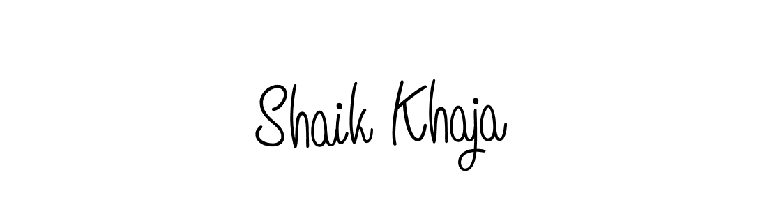 How to Draw Shaik Khaja signature style? Angelique-Rose-font-FFP is a latest design signature styles for name Shaik Khaja. Shaik Khaja signature style 5 images and pictures png