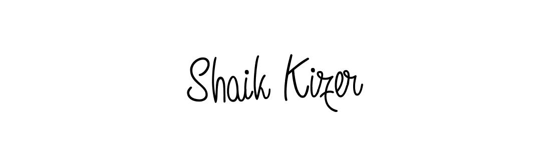 Make a beautiful signature design for name Shaik Kizer. With this signature (Angelique-Rose-font-FFP) style, you can create a handwritten signature for free. Shaik Kizer signature style 5 images and pictures png