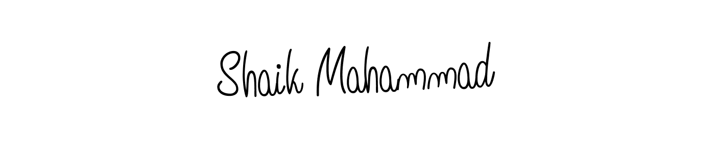 Also we have Shaik Mahammad name is the best signature style. Create professional handwritten signature collection using Angelique-Rose-font-FFP autograph style. Shaik Mahammad signature style 5 images and pictures png