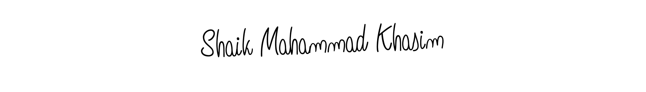 How to make Shaik Mahammad Khasim name signature. Use Angelique-Rose-font-FFP style for creating short signs online. This is the latest handwritten sign. Shaik Mahammad Khasim signature style 5 images and pictures png