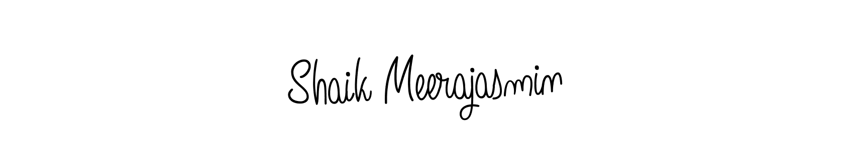 Shaik Meerajasmin stylish signature style. Best Handwritten Sign (Angelique-Rose-font-FFP) for my name. Handwritten Signature Collection Ideas for my name Shaik Meerajasmin. Shaik Meerajasmin signature style 5 images and pictures png