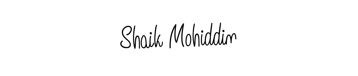 Create a beautiful signature design for name Shaik Mohiddin. With this signature (Angelique-Rose-font-FFP) fonts, you can make a handwritten signature for free. Shaik Mohiddin signature style 5 images and pictures png