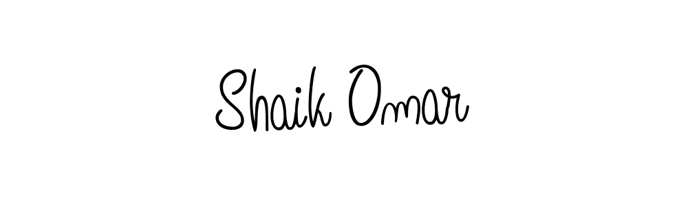 Use a signature maker to create a handwritten signature online. With this signature software, you can design (Angelique-Rose-font-FFP) your own signature for name Shaik Omar. Shaik Omar signature style 5 images and pictures png