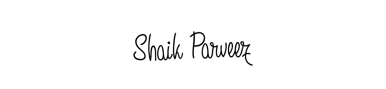 Design your own signature with our free online signature maker. With this signature software, you can create a handwritten (Angelique-Rose-font-FFP) signature for name Shaik Parveez. Shaik Parveez signature style 5 images and pictures png