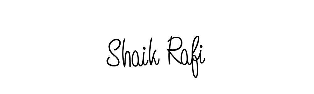 Use a signature maker to create a handwritten signature online. With this signature software, you can design (Angelique-Rose-font-FFP) your own signature for name Shaik Rafi. Shaik Rafi signature style 5 images and pictures png