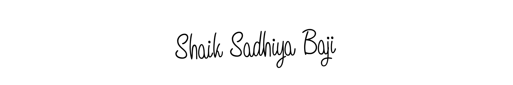Also You can easily find your signature by using the search form. We will create Shaik Sadhiya Baji name handwritten signature images for you free of cost using Angelique-Rose-font-FFP sign style. Shaik Sadhiya Baji signature style 5 images and pictures png