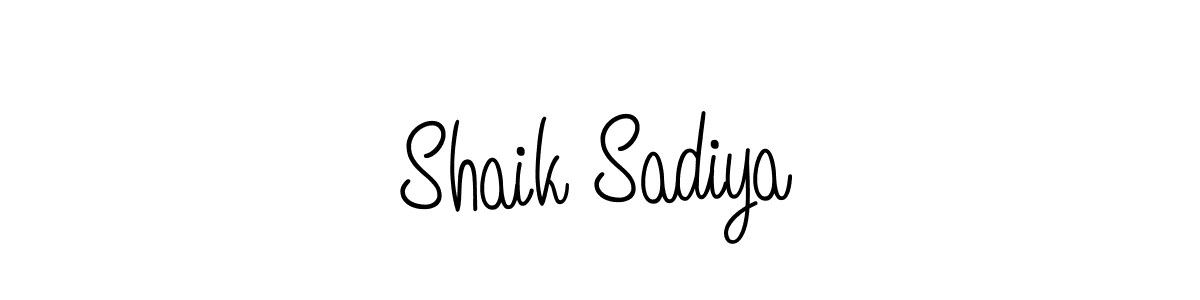 Also we have Shaik Sadiya name is the best signature style. Create professional handwritten signature collection using Angelique-Rose-font-FFP autograph style. Shaik Sadiya signature style 5 images and pictures png