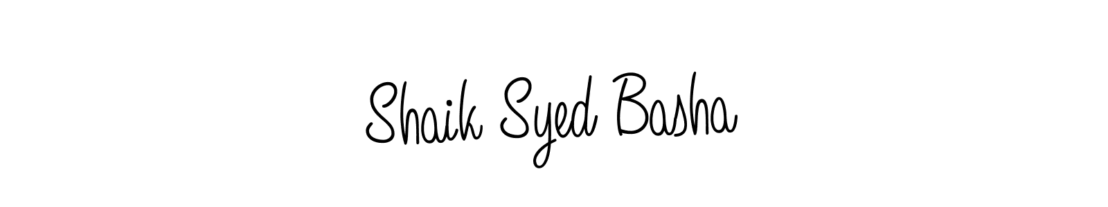 Shaik Syed Basha stylish signature style. Best Handwritten Sign (Angelique-Rose-font-FFP) for my name. Handwritten Signature Collection Ideas for my name Shaik Syed Basha. Shaik Syed Basha signature style 5 images and pictures png