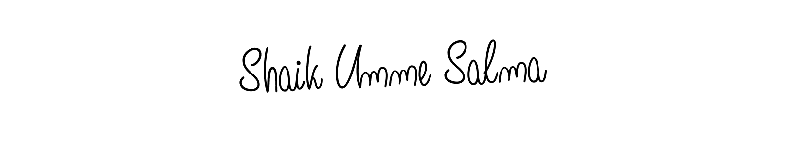 Also we have Shaik Umme Salma name is the best signature style. Create professional handwritten signature collection using Angelique-Rose-font-FFP autograph style. Shaik Umme Salma signature style 5 images and pictures png