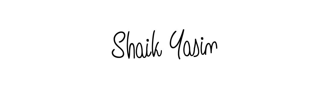 Design your own signature with our free online signature maker. With this signature software, you can create a handwritten (Angelique-Rose-font-FFP) signature for name Shaik Yasin. Shaik Yasin signature style 5 images and pictures png