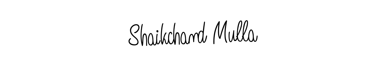 if you are searching for the best signature style for your name Shaikchand Mulla. so please give up your signature search. here we have designed multiple signature styles  using Angelique-Rose-font-FFP. Shaikchand Mulla signature style 5 images and pictures png