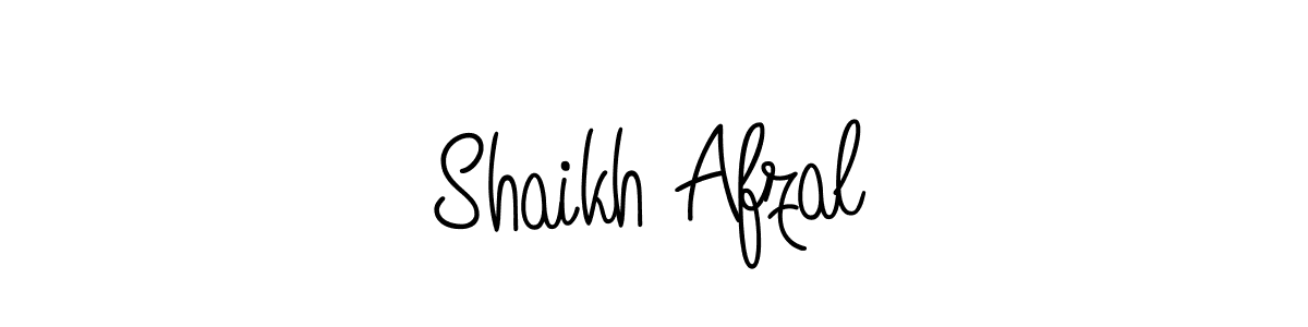 Make a beautiful signature design for name Shaikh Afzal. Use this online signature maker to create a handwritten signature for free. Shaikh Afzal signature style 5 images and pictures png