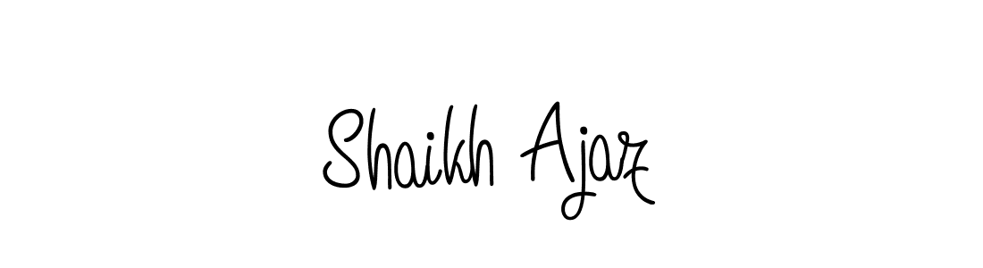 Also we have Shaikh Ajaz name is the best signature style. Create professional handwritten signature collection using Angelique-Rose-font-FFP autograph style. Shaikh Ajaz signature style 5 images and pictures png