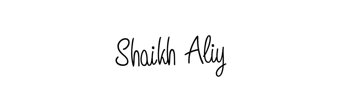 It looks lik you need a new signature style for name Shaikh Aliy. Design unique handwritten (Angelique-Rose-font-FFP) signature with our free signature maker in just a few clicks. Shaikh Aliy signature style 5 images and pictures png