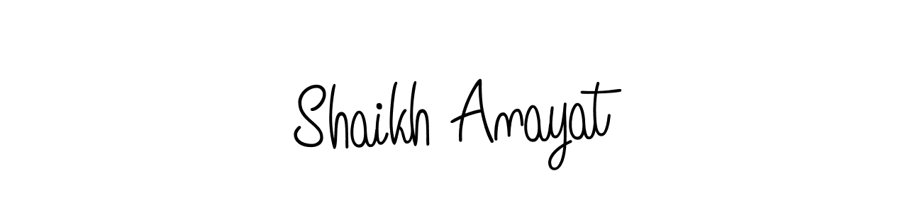 Check out images of Autograph of Shaikh Anayat name. Actor Shaikh Anayat Signature Style. Angelique-Rose-font-FFP is a professional sign style online. Shaikh Anayat signature style 5 images and pictures png