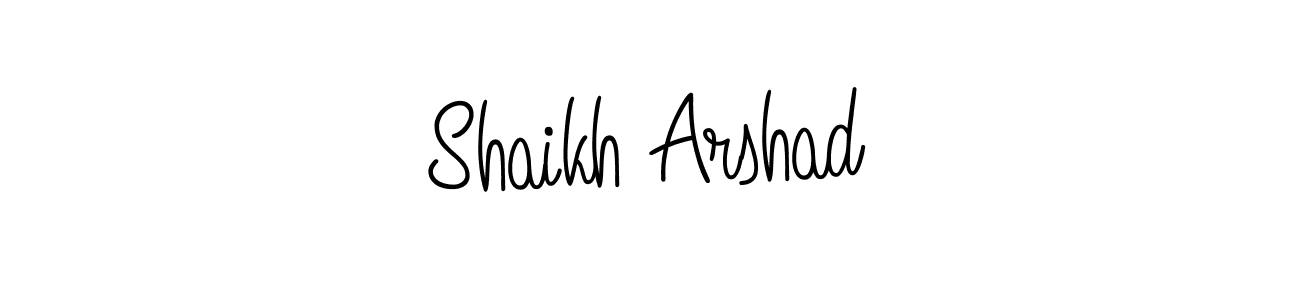 Angelique-Rose-font-FFP is a professional signature style that is perfect for those who want to add a touch of class to their signature. It is also a great choice for those who want to make their signature more unique. Get Shaikh Arshad name to fancy signature for free. Shaikh Arshad signature style 5 images and pictures png