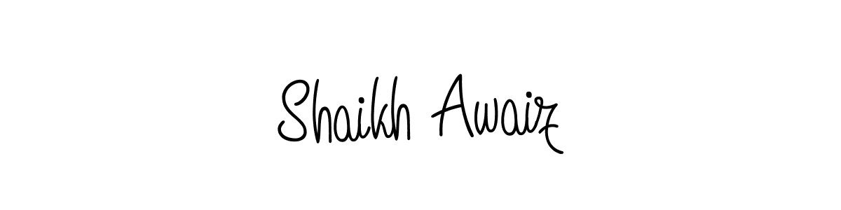 Shaikh Awaiz stylish signature style. Best Handwritten Sign (Angelique-Rose-font-FFP) for my name. Handwritten Signature Collection Ideas for my name Shaikh Awaiz. Shaikh Awaiz signature style 5 images and pictures png