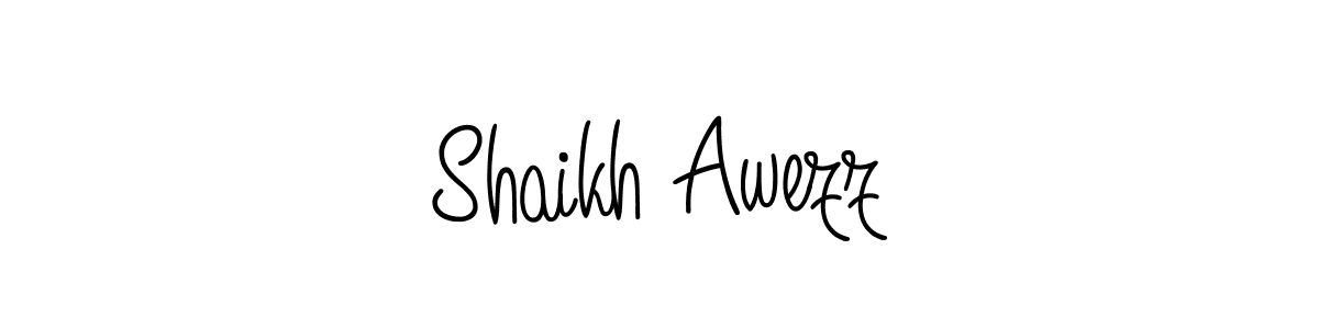Also we have Shaikh Awezz name is the best signature style. Create professional handwritten signature collection using Angelique-Rose-font-FFP autograph style. Shaikh Awezz signature style 5 images and pictures png