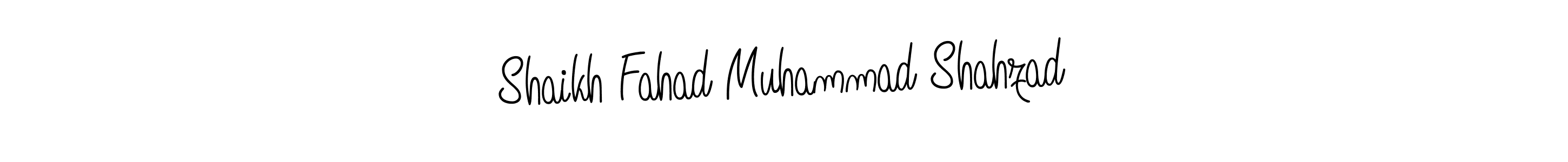 Create a beautiful signature design for name Shaikh Fahad Muhammad Shahzad. With this signature (Angelique-Rose-font-FFP) fonts, you can make a handwritten signature for free. Shaikh Fahad Muhammad Shahzad signature style 5 images and pictures png