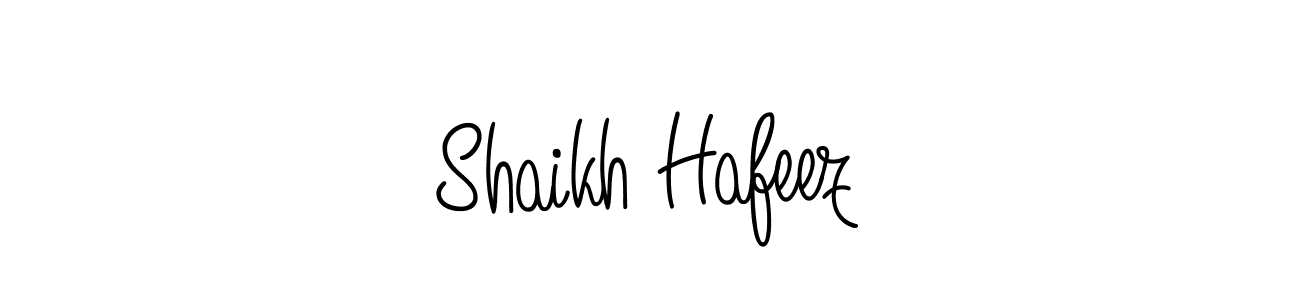Shaikh Hafeez stylish signature style. Best Handwritten Sign (Angelique-Rose-font-FFP) for my name. Handwritten Signature Collection Ideas for my name Shaikh Hafeez. Shaikh Hafeez signature style 5 images and pictures png