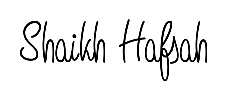 How to make Shaikh Hafsah name signature. Use Angelique-Rose-font-FFP style for creating short signs online. This is the latest handwritten sign. Shaikh Hafsah signature style 5 images and pictures png
