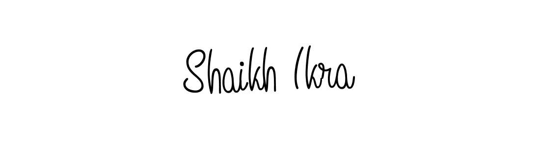 How to Draw Shaikh Ikra signature style? Angelique-Rose-font-FFP is a latest design signature styles for name Shaikh Ikra. Shaikh Ikra signature style 5 images and pictures png