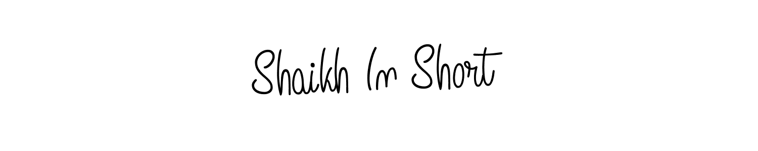 This is the best signature style for the Shaikh In Short name. Also you like these signature font (Angelique-Rose-font-FFP). Mix name signature. Shaikh In Short signature style 5 images and pictures png