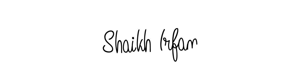 The best way (Angelique-Rose-font-FFP) to make a short signature is to pick only two or three words in your name. The name Shaikh Irfan include a total of six letters. For converting this name. Shaikh Irfan signature style 5 images and pictures png