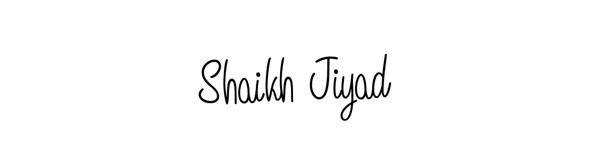How to make Shaikh Jiyad signature? Angelique-Rose-font-FFP is a professional autograph style. Create handwritten signature for Shaikh Jiyad name. Shaikh Jiyad signature style 5 images and pictures png