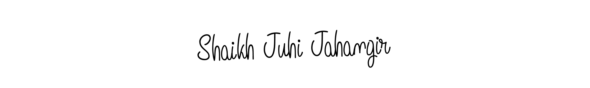 Similarly Angelique-Rose-font-FFP is the best handwritten signature design. Signature creator online .You can use it as an online autograph creator for name Shaikh Juhi Jahangir. Shaikh Juhi Jahangir signature style 5 images and pictures png