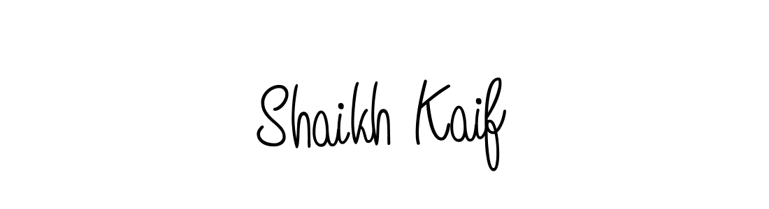 Make a beautiful signature design for name Shaikh Kaif. With this signature (Angelique-Rose-font-FFP) style, you can create a handwritten signature for free. Shaikh Kaif signature style 5 images and pictures png