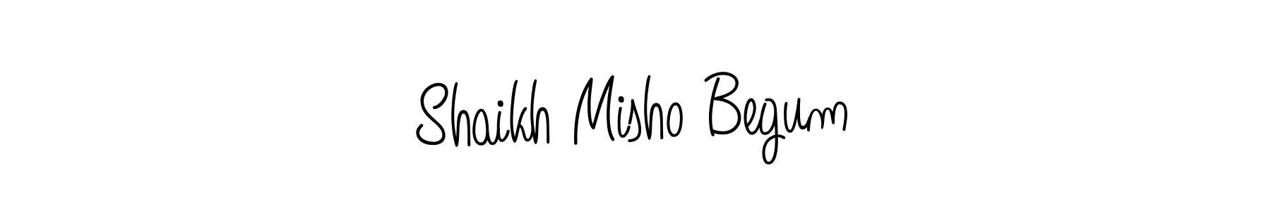 Similarly Angelique-Rose-font-FFP is the best handwritten signature design. Signature creator online .You can use it as an online autograph creator for name Shaikh Misho Begum. Shaikh Misho Begum signature style 5 images and pictures png