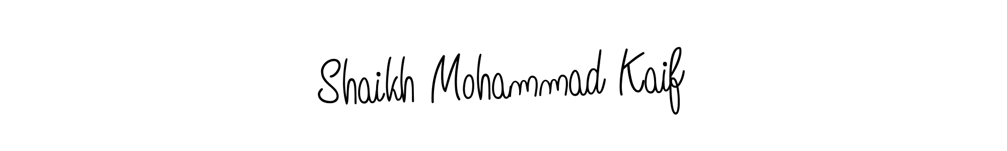 Create a beautiful signature design for name Shaikh Mohammad Kaif. With this signature (Angelique-Rose-font-FFP) fonts, you can make a handwritten signature for free. Shaikh Mohammad Kaif signature style 5 images and pictures png