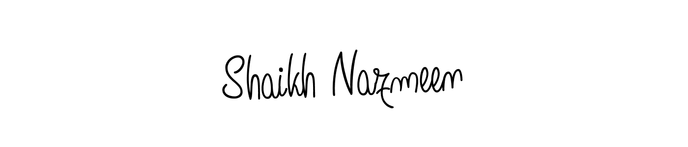 You can use this online signature creator to create a handwritten signature for the name Shaikh Nazmeen. This is the best online autograph maker. Shaikh Nazmeen signature style 5 images and pictures png