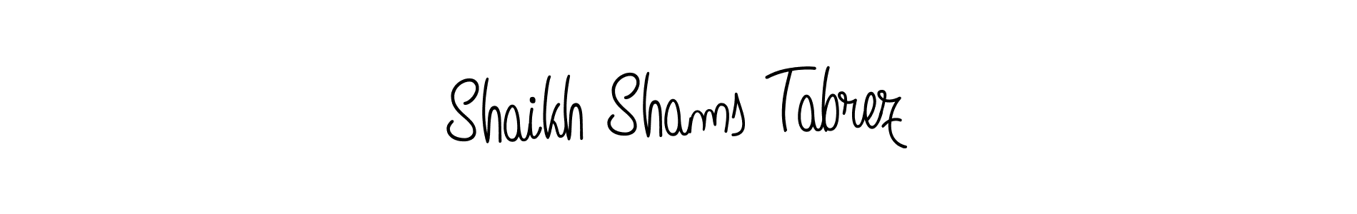 Check out images of Autograph of Shaikh Shams Tabrez name. Actor Shaikh Shams Tabrez Signature Style. Angelique-Rose-font-FFP is a professional sign style online. Shaikh Shams Tabrez signature style 5 images and pictures png