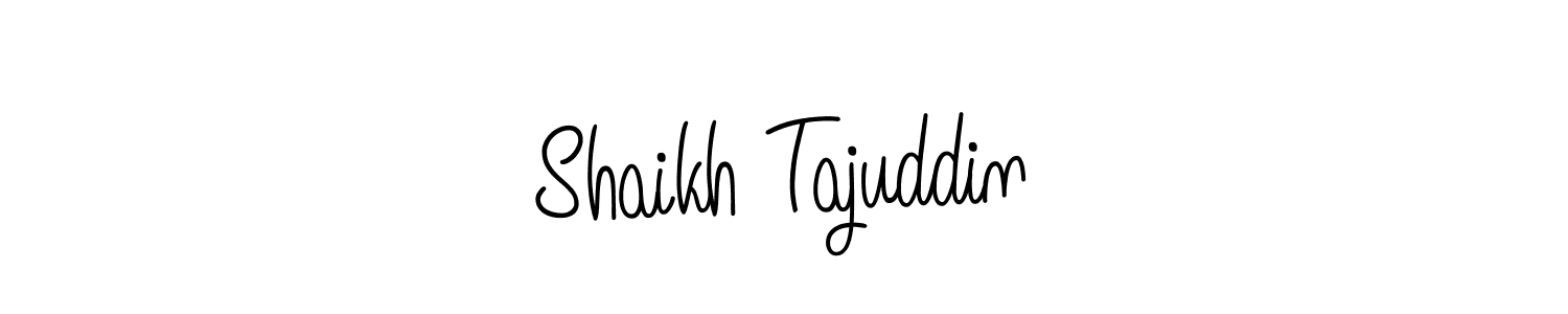 Design your own signature with our free online signature maker. With this signature software, you can create a handwritten (Angelique-Rose-font-FFP) signature for name Shaikh Tajuddin. Shaikh Tajuddin signature style 5 images and pictures png