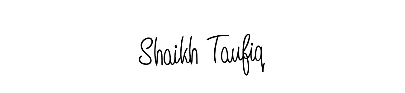 How to make Shaikh Taufiq signature? Angelique-Rose-font-FFP is a professional autograph style. Create handwritten signature for Shaikh Taufiq name. Shaikh Taufiq signature style 5 images and pictures png